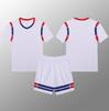 B007 Sahte İki Parça Basketbol Forması Seti, Yetişkin Erkek ve Kadın Baskılı Formalar, Her İki Tarafta Cepli 2Xs-5Xl