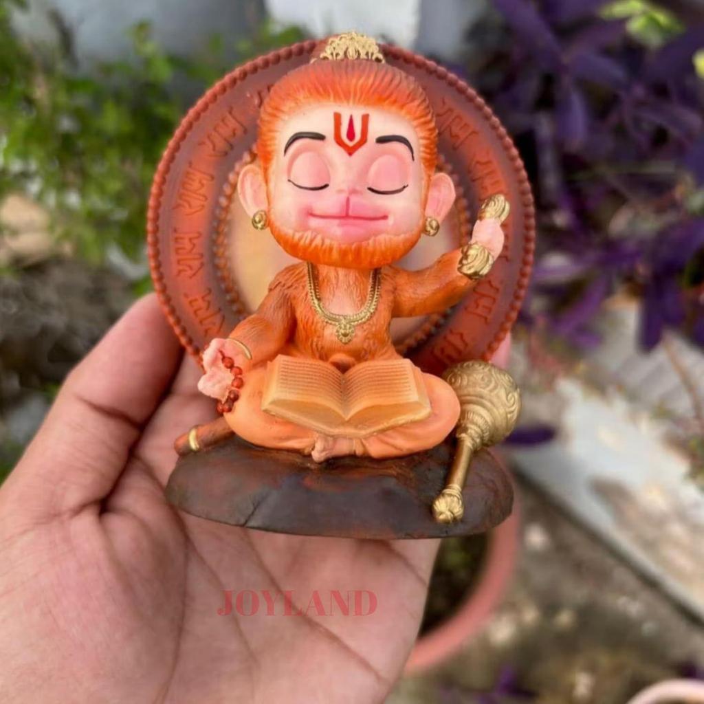 Resin Hanuman Maruti Car Dashboard Idol for Home Decor & Temple