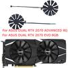 2-PieceSet, FDC10U12S9-C, Graphics Card, GPU, Cooling Fan, GPU Cooler, Cooler for ASUS Dual RTX 2060 Advanced 6GB, for ASUS Dual RTX 2070 2080