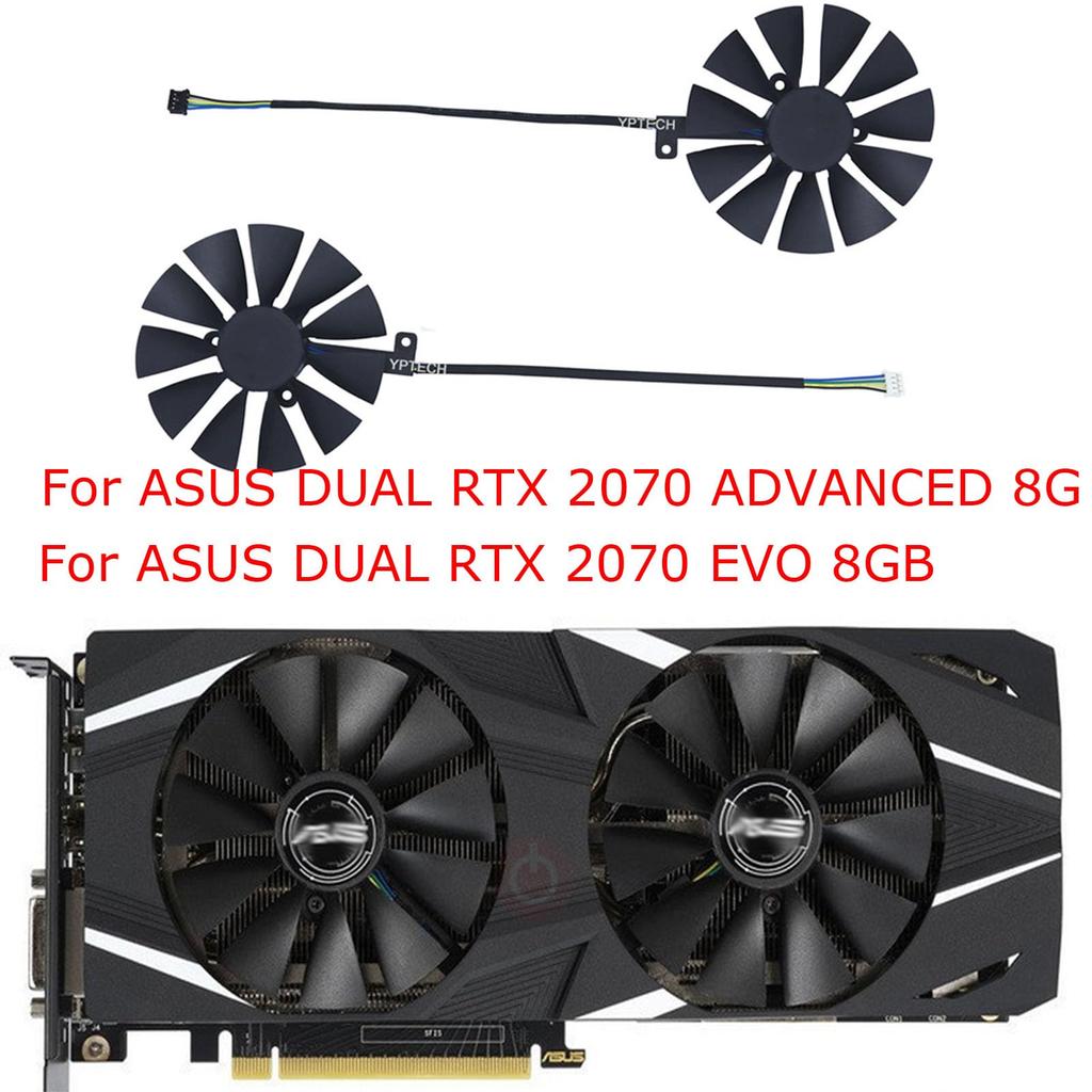 2-PieceSet, FDC10U12S9-C, Graphics Card, GPU, Cooling Fan, GPU Cooler, Cooler for ASUS Dual RTX 2060 Advanced 6GB, for ASUS Dual RTX 2070 2080