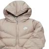 Nike Logo Lässige Dicke Warme Mittellange Daunenjacke Damen Oberbekleidung Hellrosa DQ6874-601