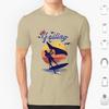 Wing Foiling Surfing Surfer Gift T Shirt Cotton Men Women DIY Print Wing Foiling Wing Foiling Surfing Surfer Idea Vintage Surf