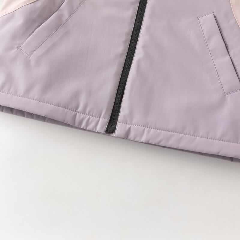 DAVE&BELLA Kids' 3-in-1 Waterproof Windproof Hooded Jacket