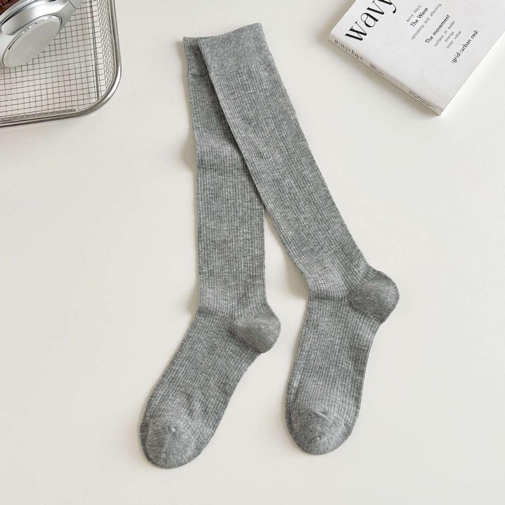 Season Thin Long Stacking Socks Hollow Socks Ballet Sweet Cotton Calf Women'S Socks