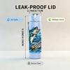 1PC Trout Fish Fishing Theme Art Print 750ml Color Plastic Sports Water Bottle Leakproof Flip Straw Lid Suitable for Sports Office Home Use