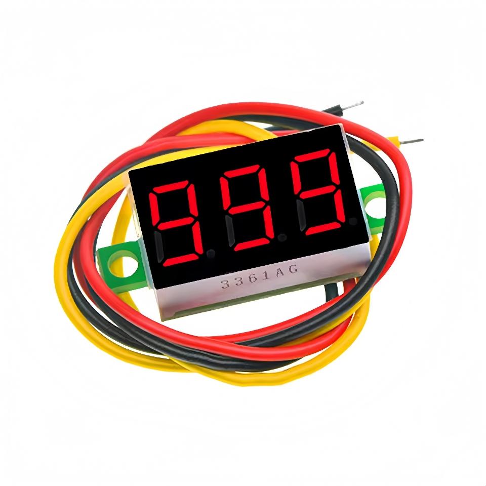 0.28 / 0.36 Inch DC LED Digital Voltmeter Mini 0-100V Voltage Meter Car Mobile Power Voltage Tester Detector 12V Red Green Blue