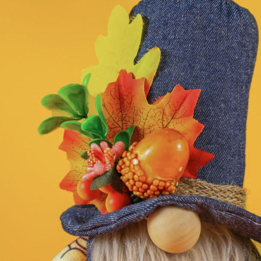 Standing Sunflower Gnome Doll Fall Gnome Maple Leaf Faceless Doll  Fall Gnome Butterfly Gnome