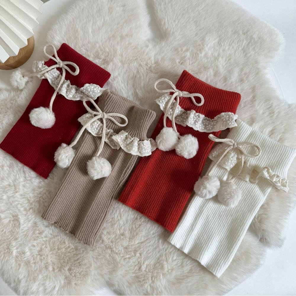 

JK Lolita Knitted Leg Cover Y2K Foot Cover New Leg Warmer Winter синій