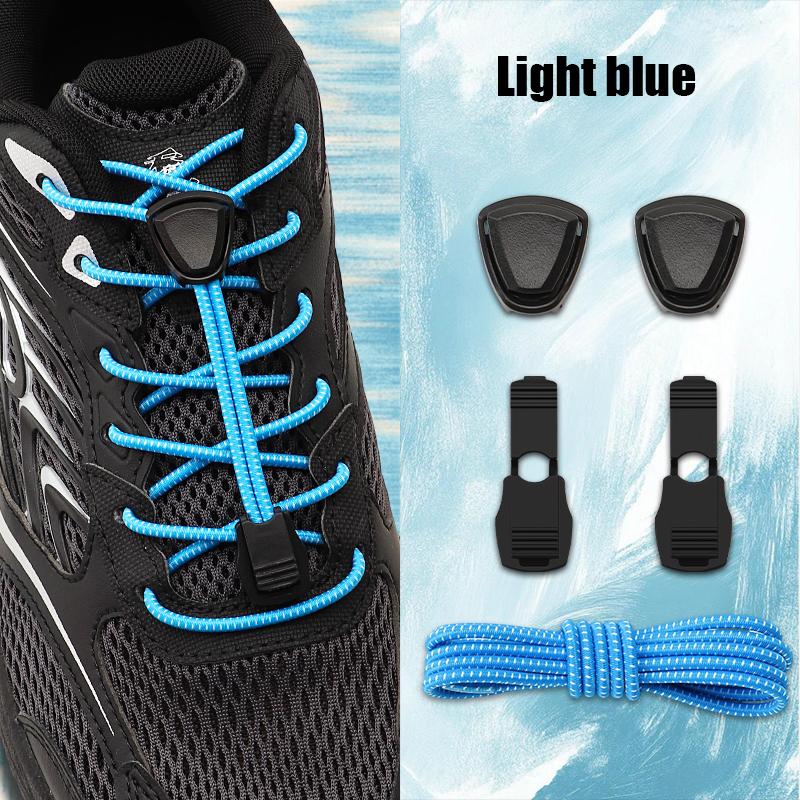 Elastische No-Tie Schnellverschluss-Schnürsenkel Automatisch für Wandern Laufen Sneaker - Ersatzzubehör für Outdoor-Schuhe