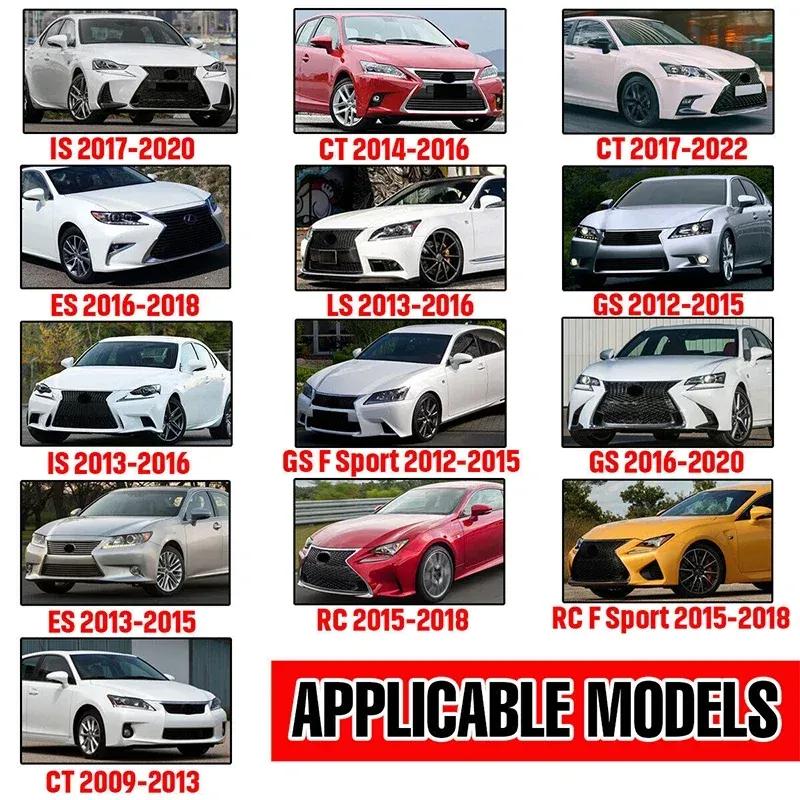 For LHD LEXUS IS ES GS LS CT RC F-Sport 2014- ABS Car Side Mirror Cover Wing Cap Exterior Door Trim Adhesive Sticker Parts