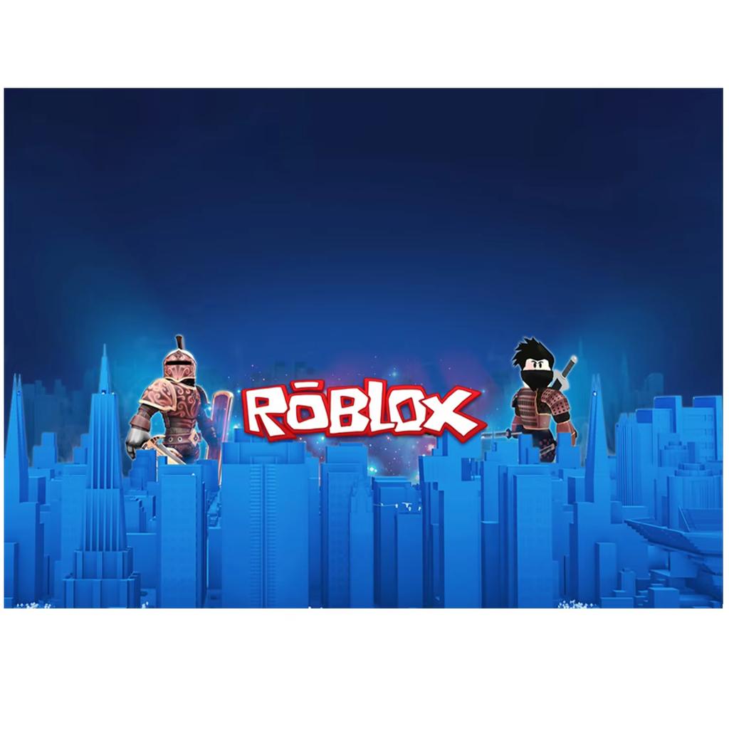 Roblox Game Themed Vinyl Backdrop Photo Background For Kids Boys Birthday Party Decoration Photography Prop Party Supply Cloth