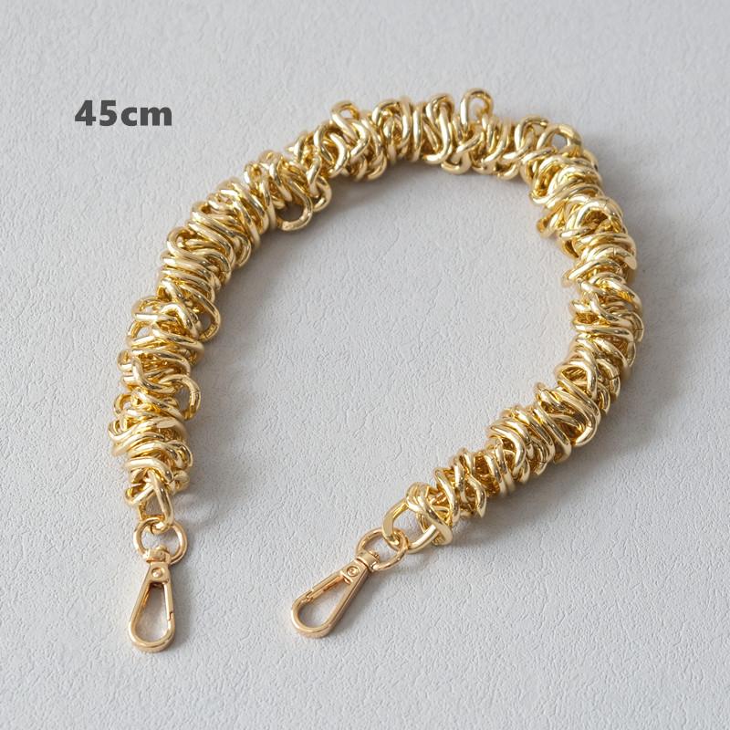 

Новая модная женская сумка, аксессуар, съемная винтажная золотая сплавная цепочка, акриловая сумка, ремешок, женская сумка с ручкой через плечо, цепи 45CM золотой