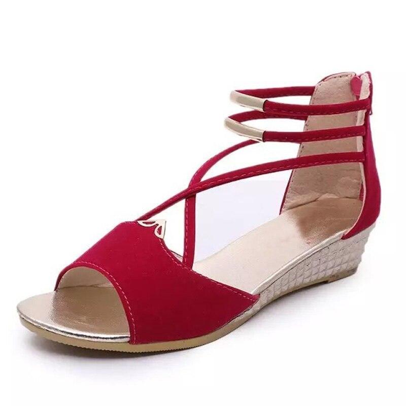Sandali peep toe Scarpe estive da donna Sandali con zeppa da donna Scarpe con zeppa da donna per le vacanze estive