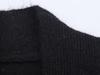 Höst 2025 Dam Retro Randig Stickad Cardigan Trenchcoat
