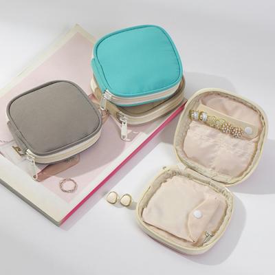 Sieraden Tas Chinees Design Compacte Reis Sieraden Organizer Zacht Materiaal Kleine Grote Maten Ring Oorbellen Kettingen Sieraden Pouch