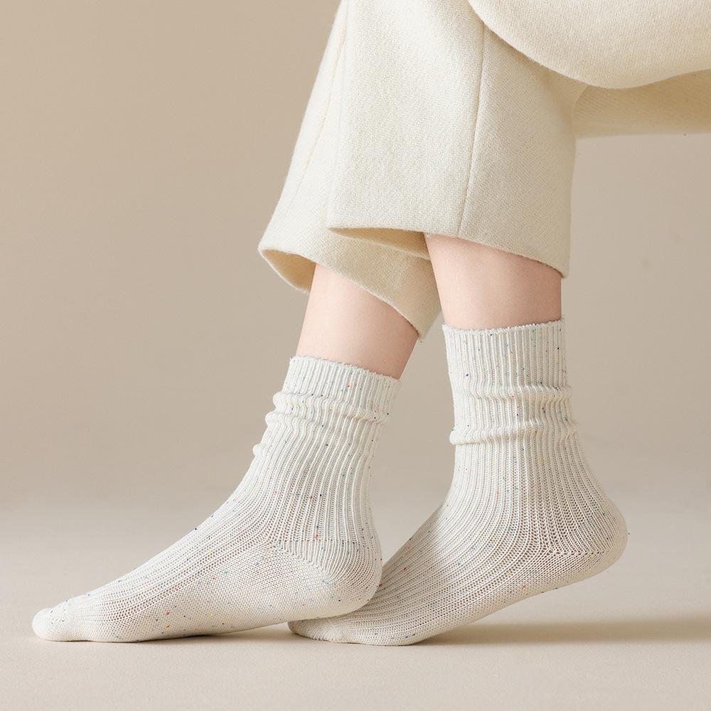 Female Spring and Autumn New Products Vertical College Wind Tube Stack Socks