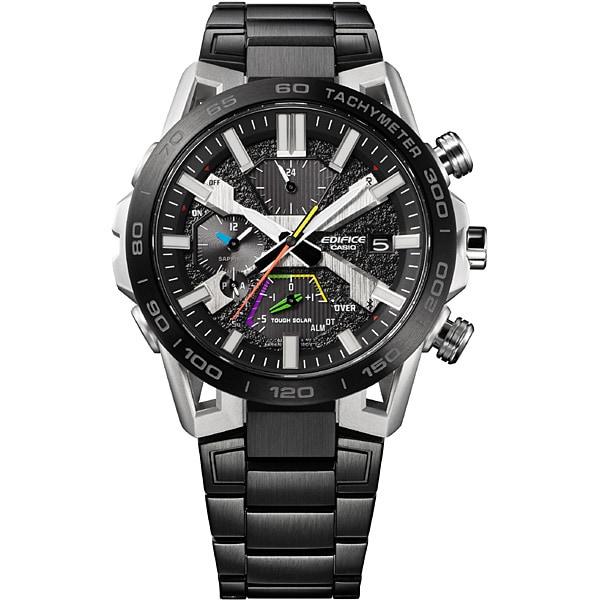 CASIO Men's EDIFICE EQB-2000YDC-1AJF [EDIFICE Suspension Arm Design Model] Round Watch Black