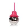 Mirror Discos Balls Cups Cocktails Cup with Straw Discos Party Supplies Wine Cocktails Glass Drinking Syrups Teas Bottle