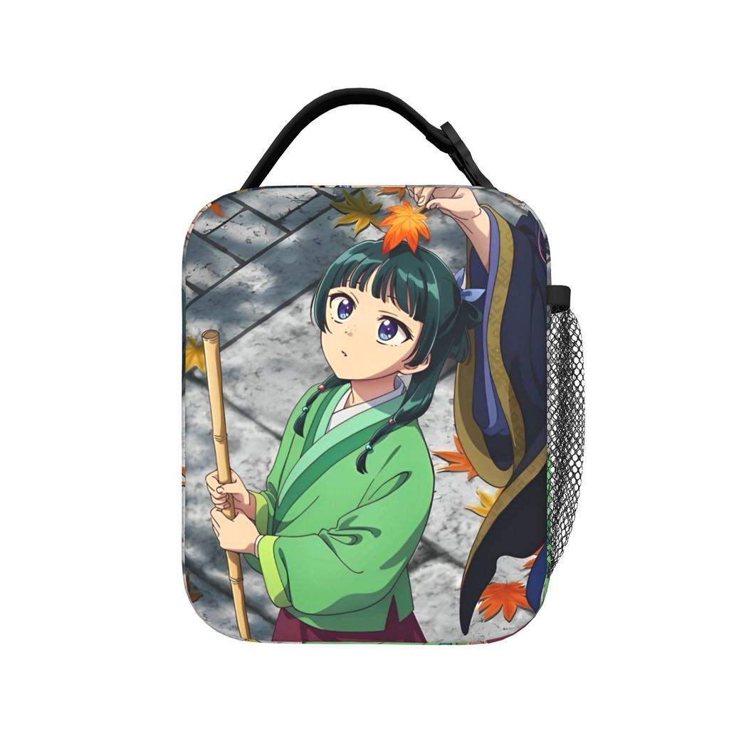 Maomao Anime Insulated Lunch Bags Thermal Bag Reusable,Meal Container The Apothecary Diaries High Capacity Tote Lunch Box Picnic