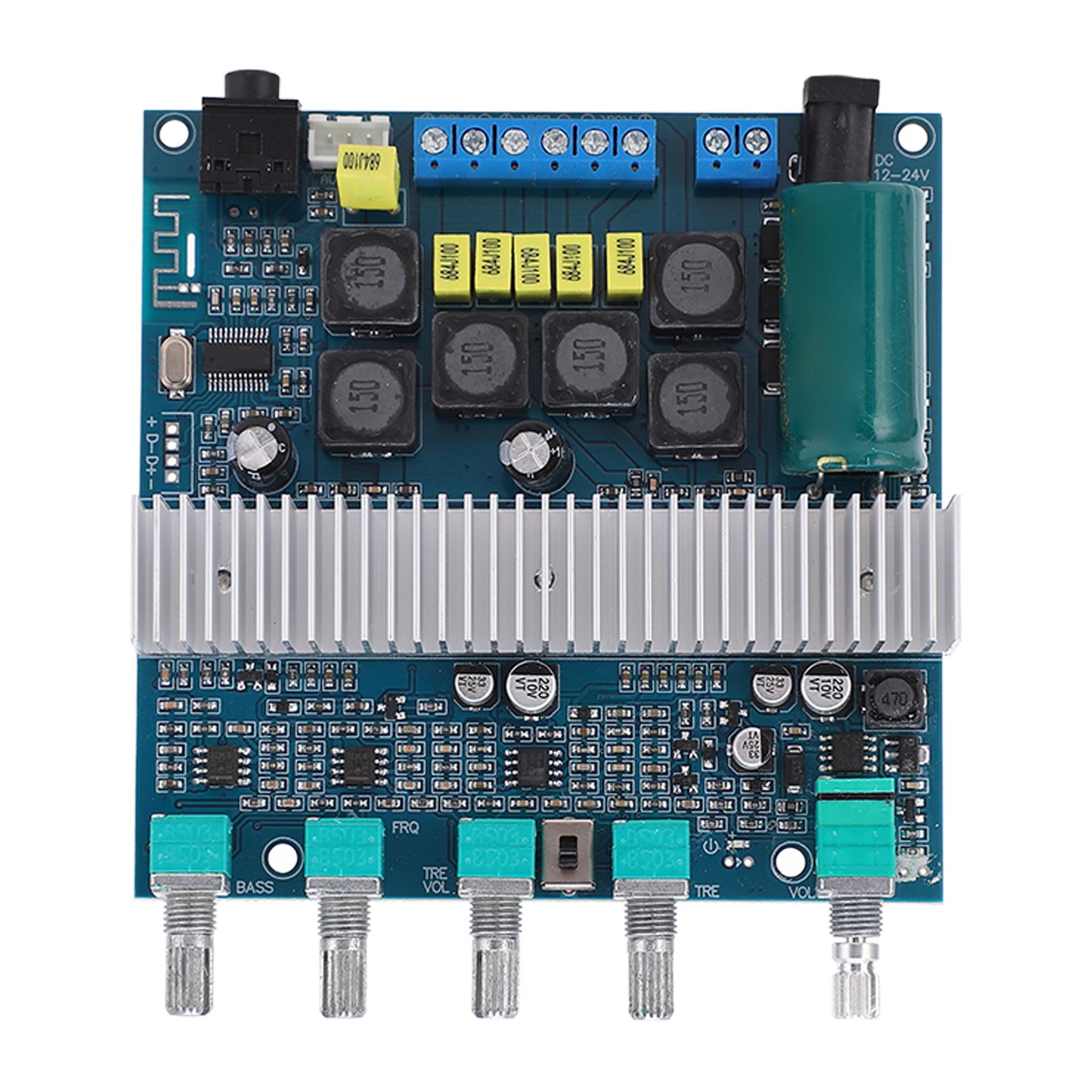 

Цифрова плата підсилювача потужності Висока потужність HIFI Плата підсилювача сабвуфера 3 канали 1224В