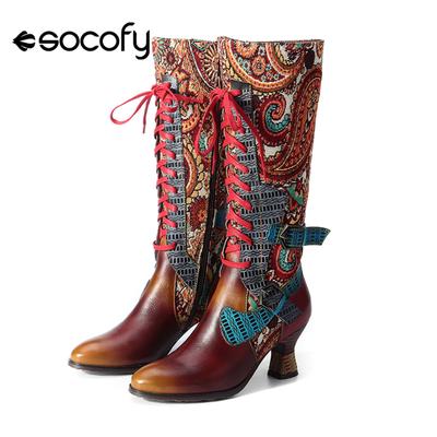 vintage low heel boots