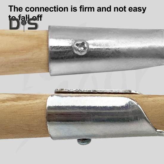 Eisfischschaufel mit rutschfestem, langem Holzgriff, scharfer Sägezahnung, für den Winter, Outdoor-Eisschöpfer, manuelles Schöpfwerkzeug, Angelzubehör