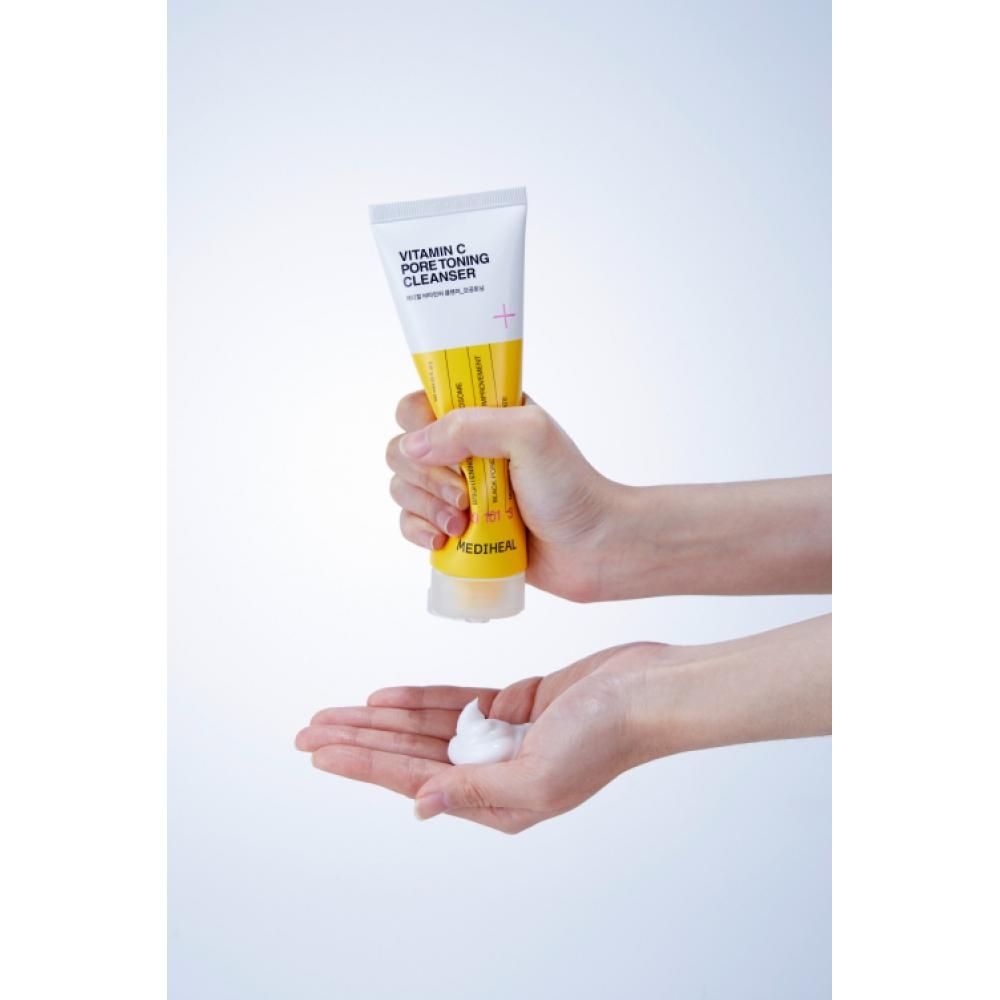 Mediheal [2paCk] Vitamin C Pore Toning Cleansing Foam 1+1 speCial Set
