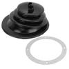 Gear Shift Handbrake Lever Boot Plate Kit Dustproof Black Rubber Round 5.250in13.3cm Universal