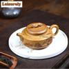 380ml Yixing Purple Clay Teapots Handmade Crouching Tiger Pot Raw Ore Wood-fired Porcelain Mud Kettle Zisha Tea Set Ornaments
