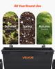 Walk-Behind Push Spreader, 50LBS Capacity, Drop Spreader with Hopper Grate, 18 in Spreading Width & 30 Settings, 10 in All Terrain Tires, Garden &