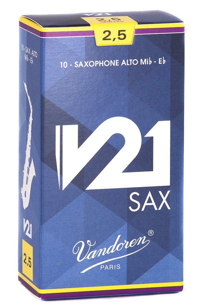 

Трость для саксофона альт Vandoren V21 Твёрдость: 2-12 (10 кусочков)
