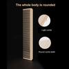 Hair Comb Mini Wide Teeth Styling Zinc Alloy Portable Beard Comb for Home Salon Golden
