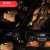 12V 3W RGB LED Light Bar Car Interior Floor Decor Atmosphere Strip Lamp w/Remote