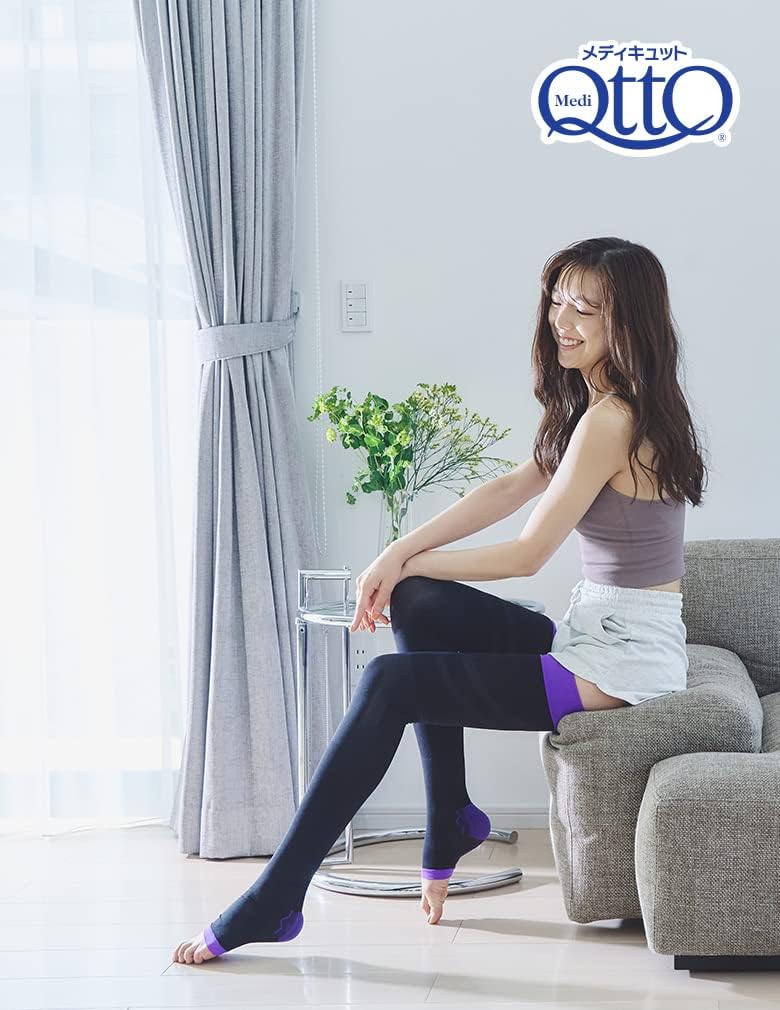 MediQttO Compression Socks for Full EX High Pressure Size M Bonus Included Sleeping, Leg, Thigh, Type, +