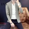 Men Casual Knitwear Fall Winter Cardigan Coat Knitted Mid Length Long Sleeves Solid Jacket Color Slim Fit Open Stitch Warm Daily Wear Work Dating