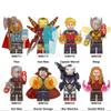 Marvel Avengers Superhero Thanos Thor Captain America Building Blocks Toys Minifigures