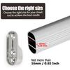 12Pcs Zinc Alloy Oval Closet Rod End Supports | 3-Hole Wardrobe Rod Brackets Fit 15×30mm Rods with Screws