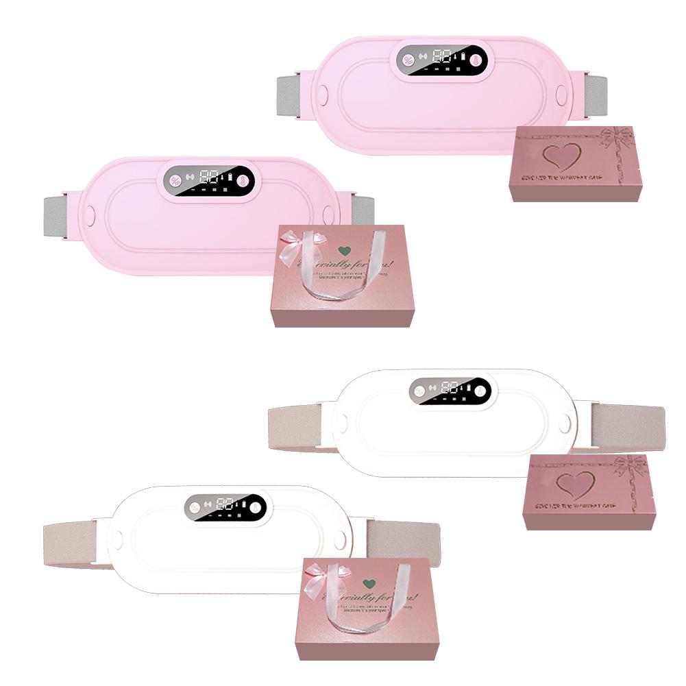 

Портативная грелка, менструальная грелка, 3 уровня нагрева, грелка для периода, 4 режима вибрационного массажа, время для женщин и девочек