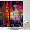 European American style Shower Curtain 3D Printing Retro Scenery Bathroom Curtains Home Decor Polyester Bath Curtains With Hooks