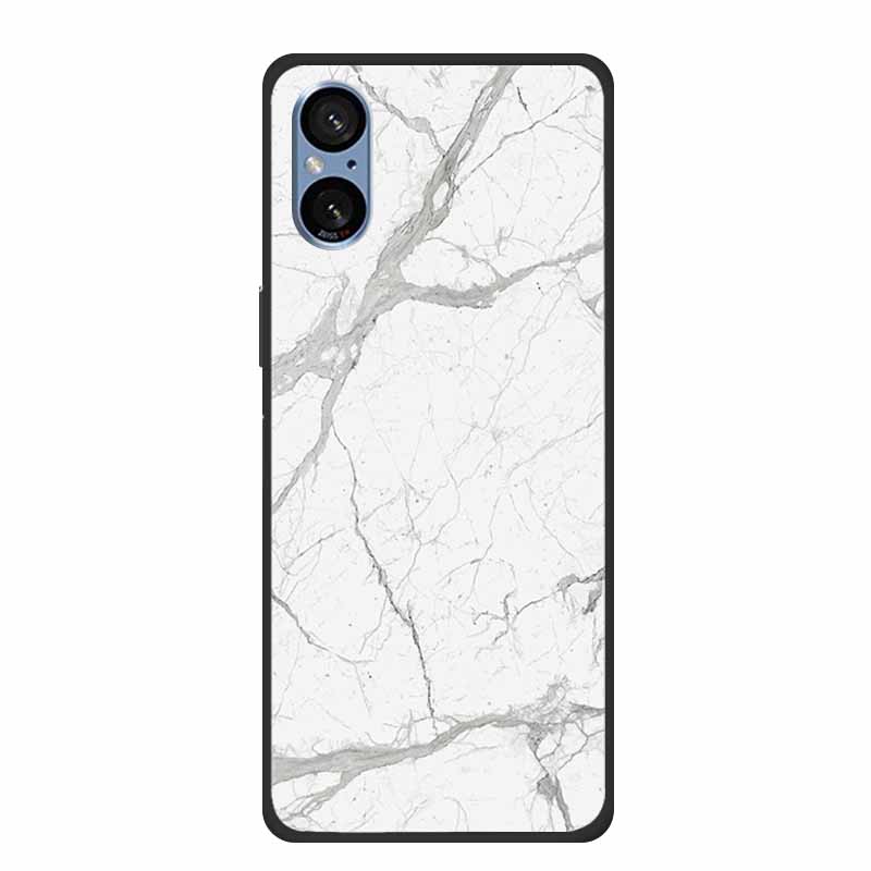 For Sony Xperia 5 V Case Marble Shockproof Soft Silicone TPU Back Cover For Sony Xperia5 V 5V 5G Phone Cases XQ-DE54 New Fundas