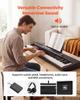 VEVOR Digital Piano 88 Keys Semi Weighted Electric Keyboard Portable Black, for Beginners, 128 Tones, 128 Rhythms, Full-Size Electronic Piano
