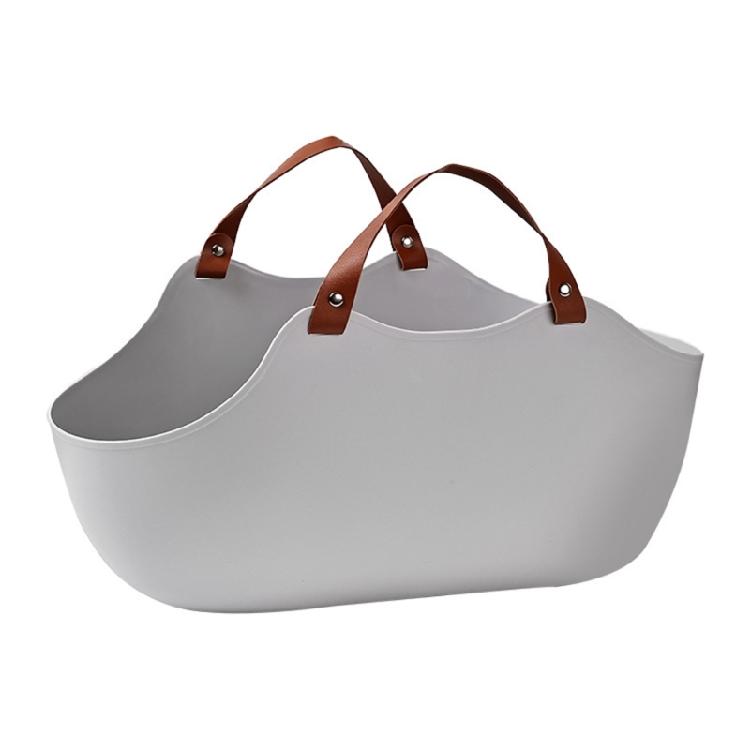 

Plastic Portable Litter Box With Handle for Senior Cats Easy to Clean Litter Pans Cats Toilet Pans Large Box сірий колір