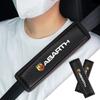 2pcs Car Safety Shoulder Cover Seat Belt Pad Strap Padding For Fiat Abarth 595 Abarth 500 Abarth 124 Spider Auto Accessories