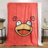 A Cartoon Face with Swirly Ears, Wide Eyes, and an Open Smiling Mouth. for All Seasons Blanket Lunch Break Throw Gift