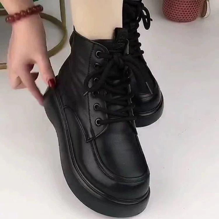 Non-slip Large Cotton Snow Boots Cotton Shoes Winter New Velvet Short Boots Cotton Boots Thick-soled Martin Boots