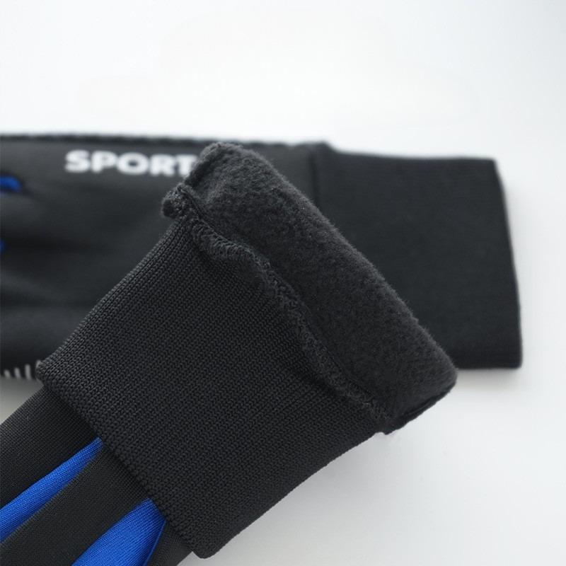 5-13Y Children's Gloves Autumn Winter Thick Velvet Outdoor Training Playing Snow Skating Cycling Windproof Anti Slip Warm Hands