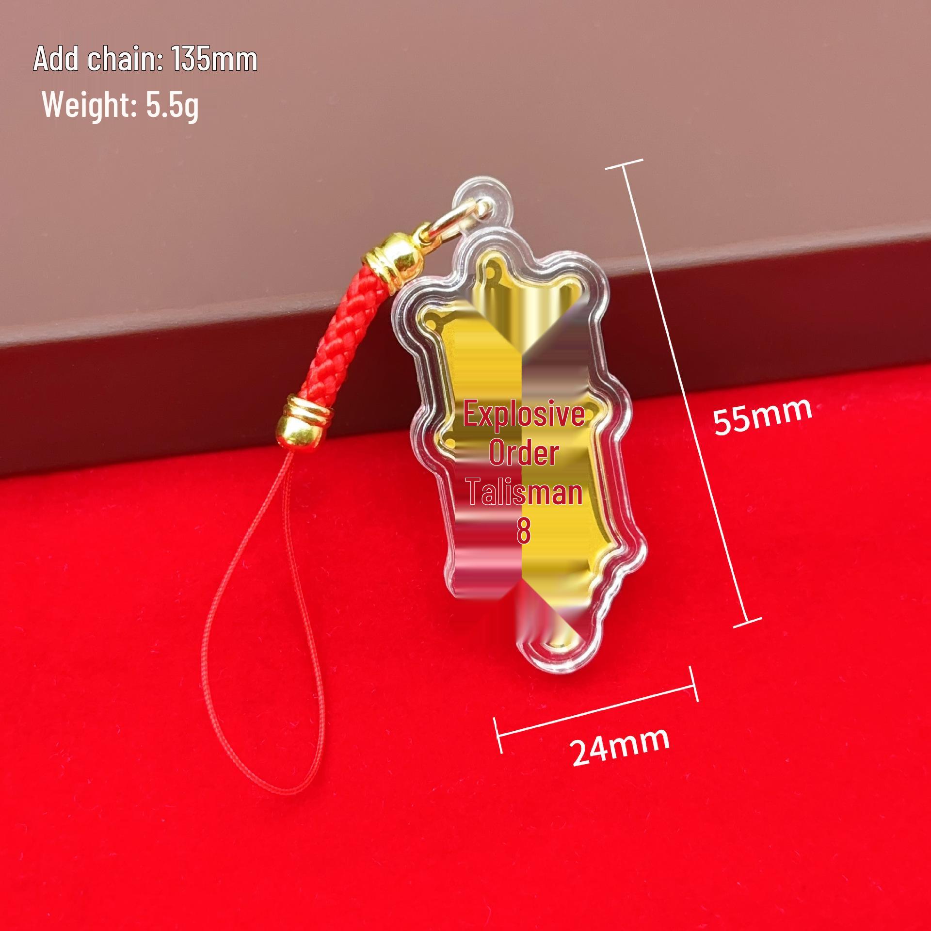 2026 Golden Keyring & Phone Sticker – Best-Selling Wealth Attraction Charm