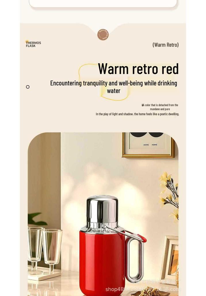 316 Stainless Steel Insulated Tea Stewing Pot - Large Capacity, Portable, with Tea-Water Separation.
