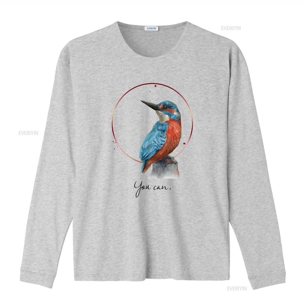 Watercolor Kingfisher Bird T shirt Perfect for Lovers Unique Design High Quality Print Comfortable Fit You Cant Miss vintage