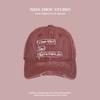American Retro Baseball Cap Women'S Spring Summer Big Head Circumference Washed Face Small Versatile Letter Embroidered Cap